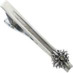 ブラックジルコニア ゴシック クロス  シルバー 925ネクタイピン キュービックジルコニアCZ使用