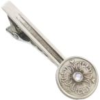 (6月)ブルームーンストーン 1 クローネ コイン  シルバー ネクタイピン 誕生石