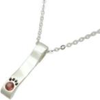 Yahoo! Yahoo!ショッピング(ヤフー ショッピング)（1月）ガーネット 肉球 キャットテイル シルバー ペンダントネックレス 誕生石