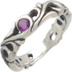 Yahoo! Yahoo!ショッピング(ヤフー ショッピング)（2月）アメジスト ブラック アラベスク シルバー リング（指輪）誕生石