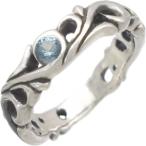 Yahoo! Yahoo!ショッピング(ヤフー ショッピング)（3月）アクアマリン ブラック アラベスク シルバー リング（指輪）誕生石