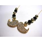 Yahoo! Yahoo!ショッピング(ヤフー ショッピング)◆おしゃれ◆ ２連 キラキラ お髭のネックレス 08-1171