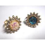 Yahoo! Yahoo!ショッピング(ヤフー ショッピング)◆フラワーリング◆ キラキラ ２個セット 青＆白 12-317