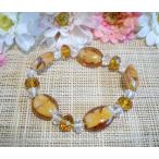 Yahoo! Yahoo!ショッピング(ヤフー ショッピング)▽楕円とんぼ玉▽新品ブレスレット 激安 飴色 オレンジ 15-0407