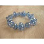 Yahoo! Yahoo!ショッピング(ヤフー ショッピング)○多面カット キラキラ アクリルビーズ ブレス○ブルー 15-0710
