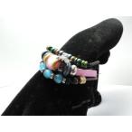 Yahoo! Yahoo!ショッピング(ヤフー ショッピング)■レザーブレスレット■３連キャッツアイ 蝶 ピンク 15-1174