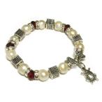 Yahoo! Yahoo!ショッピング(ヤフー ショッピング)◇テントウムシ◇淡水パールブレスレット ホワイト15-1218