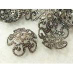 フラワーキャップ 座金 ガンメタ 約10mm【約50個入】 6000138☆