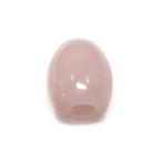 大穴ビーズローズクォーツ約18×1...