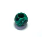 マラカイト大穴ビーズ約12mm穴約...