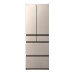 冷蔵庫 日立 540L 観音開き 両開き 6ドア 幅65cm ライトゴールド R-HW54V-N