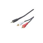変換名人　オーディオケーブル(3.5mm→RCA)1.8m　R35-18G