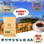 コーヒー 珈琲 コーヒー豆 珈琲豆 キリマンジャロ（タンザニア AA）90g 豆 挽き お試し キリマン aa タンザニア 1000円ポッキリ