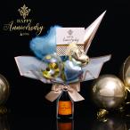 シャンパン バルーンギフト 375ml 名入れ 結婚式 母の日 誕生日 モエシャンドン ヴーヴ プレゼント 開店祝い 周年祝い 卒業式 入学式 就職祝い フラワーブーケ