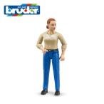 Bruder( голубой da-) белый человек женщина голубой джинсы 060408 Германия производства 1/16[ почтовая доставка возможно ]