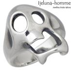 アイジェルナオム Ijeluna-homme ゴースト スカル シルバーリング 指輪