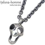 アイジェルナオム Ijeluna-homme アクビー スカル シルバーネックレス