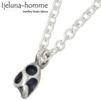 アイジェルナオム Ijeluna-homme ハート スカル シルバーネックレス