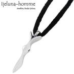 アイジェルナオム Ijeluna-homme ハートアロー シルバーネックレスII 革ヒモ