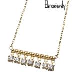 Yahoo! Yahoo!ショッピング(ヤフー ショッピング)エレノアジュエリー Elenore Jewelry シルバーネックレス ドロップ ストーン バー CZ
