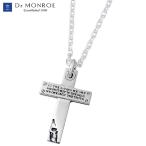 ドクターモンロー Dr MONROE メッセージ クロス シルバーネックレス メンズ 十字架 スカル