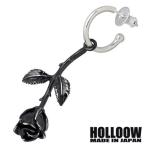 ホロウ HOLLOOW ローズ シルバーピアスL