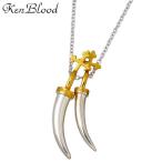 ケンブラッド KEN BLOOD THE GOD シルバーネックレス メンズ ゴールド