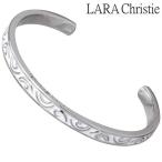 ララクリスティー LARA Christie シルバーバングル レディース セイントグラス ブレスレット CZ