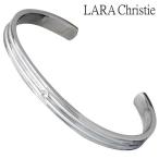 ララクリスティー LARA Christie シルバーバングル レディース オリンピア ブレスレット CZ