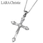 ララクリスティー LARA Christie シルバーネックレス レディース ホーリー クロス CZ