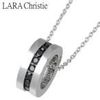 ララクリスティー LARA Christie シルバーネックレス メンズ エタニティ ブラックCZ