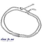 Yahoo! Yahoo!ショッピング(ヤフー ショッピング)5日までポイント5倍 クロストゥーミー close to me ステンレス ペア アンクレット プレート 金属アレルギー対応