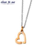 クロストゥーミー close to me ステンレス ネックレス ハート CZ レディース 金属アレルギー対応