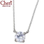 シェリ クロストゥーミー Cheri close to me シルバーネックレス CZ 一粒 0.5ct レディース