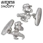 スヌーピー x セインツ SAINTS x SNOOPY ゴルフ シルバー カフスボタン