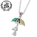 25日までポイント5倍 スヌーピー x セインツ SAINTS x SNOOPY レインスヌーピー シルバーネックレス