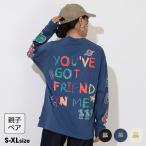 ディズニー 親子ペア tシャツ トイストーリー ロンT レディース メンズ 子供服 親子お揃い 9618A 大人 親子ペア ベビードール BABYDOLL