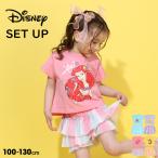 ディズニー Tシャツ 半袖 プリンセス/ Tシャツ×フリルショートパンツセット キッズ 女の子 子供服 0474K ベビードール BABYDOLL アナ雪 ラプンツェル エルサ