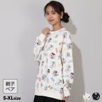 ショッピングミニー ディズニー 親子ペア トレーナー レディース 大人 綿100％ WEB限定 キャラクター総柄 0903A ベビードール ミッキー ミニー ドナルド 爆買 50%OFF 期間限定