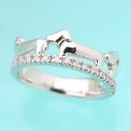 指輪アニマルリングドッグダイヤモン...