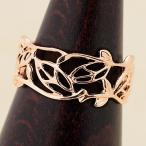 ピンキーリング ゴールド リーフレース シンプル K10 K18 −1号〜7号