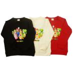 BANDAIスーパーマリオ長袖スウェットシャツ キャラクター転写プリント(薄手の裏毛トレーナー)FR8924FR8929