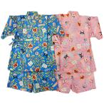 BANDAIそれいけ！アンパンマン甚平スーツSA9875(ブルー・ピンク)綿100%カスリドビー