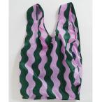 Yahoo! Yahoo!ショッピング(ヤフー ショッピング)エコバッグ バグゥ 正規品 BIG BAGGU 折りたたみ ショッピングバッグ BAGGU ビッグバグゥ 正規品 ウェーブストライプ ピンクxグリーン