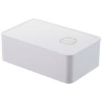 弁当箱 山崎実業 正規品 TOWER タワー バルブ付き密封ランチボックス ランチボックス ホワイト