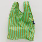 Yahoo! Yahoo!ショッピング(ヤフー ショッピング)エコバッグ バグゥ BABY BAGGU 折りたたみ ショッピングバッグ BAGGU ベビーバグゥ ベビーバグー 模様 ストライプ グリーンxブロンズ