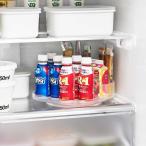 冷蔵庫収納 山崎実業 正規品 tower タワー 冷蔵庫中回転式仕切り付きトレー スクエア 整理整頓  1324 ホワイト