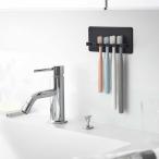  зубная щетка подставка Yamazaki реальный индустрия стандартный товар tower tower si Ricoh n присоска зубная щетка держатель 5 полосный зубная щетка держатель 10299 черный 