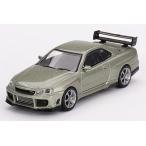 MINI-GT 1/64 Nissan スカイライン GT-R R34 トミーカイラ R-zミレニアムジェイド(右ハンドル) ブリスター仕様 (MGT00697-MJ)