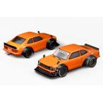POP RACE 1/64 トヨタ カローラ KE25 オレンジ (PR640409)